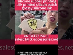 シルク スクリーン印刷のシリコーンのラベルの工場