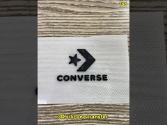 工場高品質プリント3Dロゴシリコーン熱転写印刷ラベル熱転写ホットアイロン