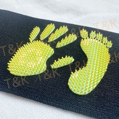 Printed Logo Plain Black Elastic Band Heat Transfer Silicone Brush