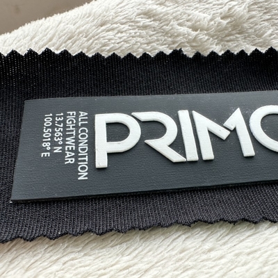 Custom  Silicone Heat Transfer Neck Labels Thermal Transfer Labels 3*6cm
