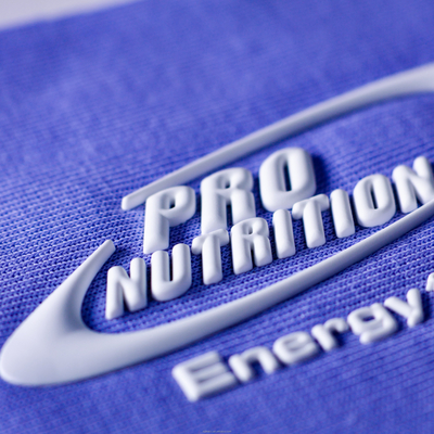 Custom 3D Logos Embossed Soft Silicone Heat Transfer Label For Clothing Use