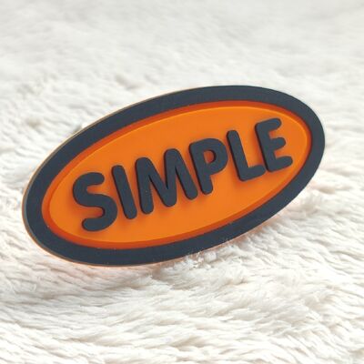 Multiple Styles Embossed Patch Colorful Soft Silicon PVC Badge 3D Rubber Heat Transfer Logo Silicone Customizable Labels