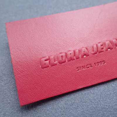 Eco Friendly 3D 6cm Embossed Leather Patches