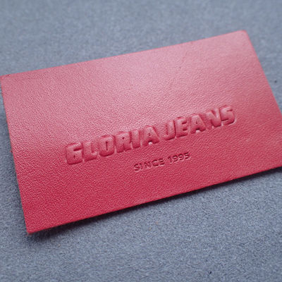 Eco Friendly 3D 6cm Embossed Leather Patches