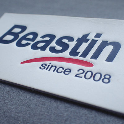 Personalized Logo Sew On Embossed Leather Patches For Bags
