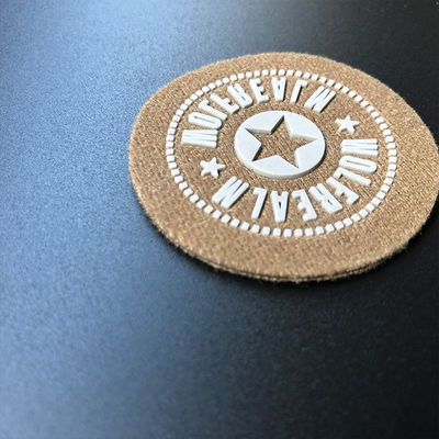 Customized Fiber Planting PU Leather Transfer Label Silicone Soft 3D Logo