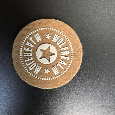 Customized Fiber Planting PU Leather Transfer Label Silicone Soft 3D Logo