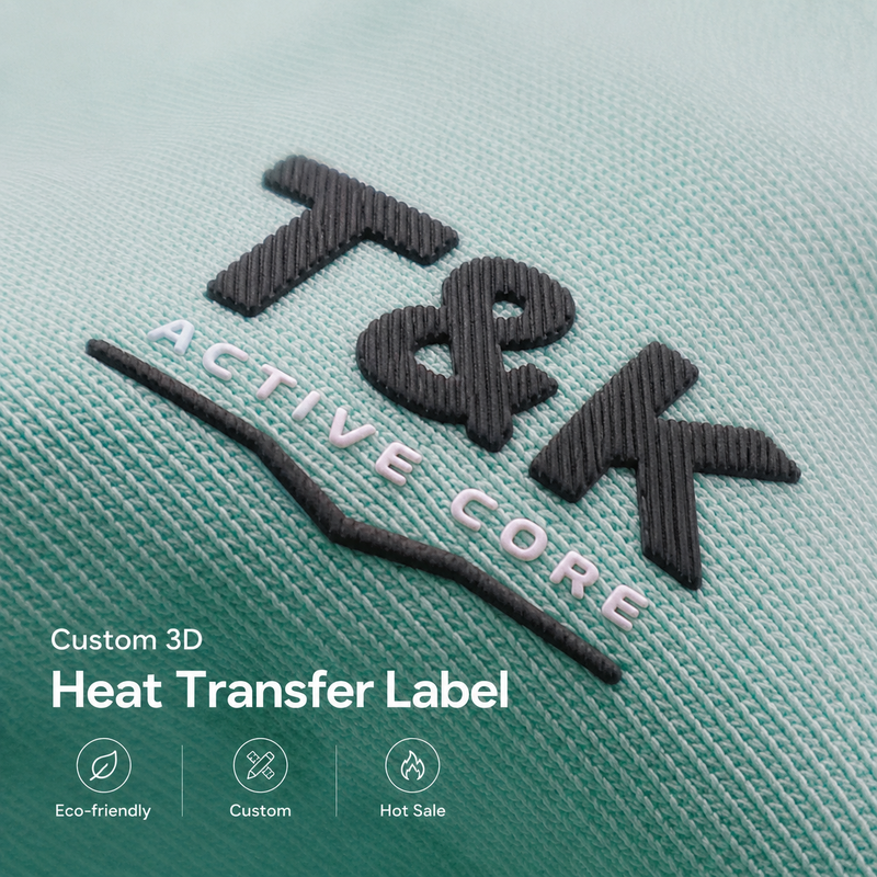 Custom Silicone Heat Transfer Labels for Apparel with Durable Wash Resistance, Custom Colors, and Anti-Slip Function