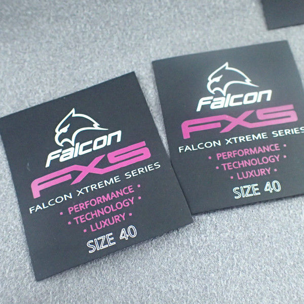 Eco Friendly Printing Technics Clothing Tags Labels For Sportswear