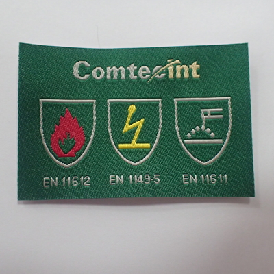 袋の衣服の靴のTシャツのためのダマスク織のロゴの札の衣類によって編まれるラベル