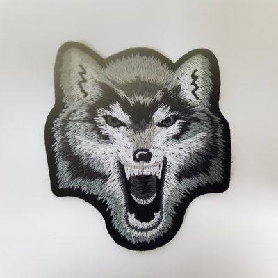 衣服の靴のための犬の注文の刺繍されたパッチはスーツケースを袋に入れる